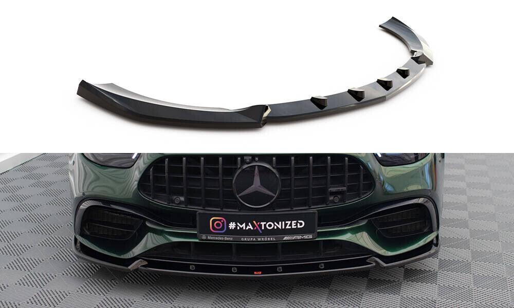 Frontlippe V.2 passend für Mercedes-AMG E63 W213 FL schwarz Hochglanz