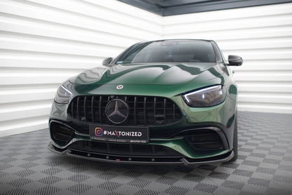 Frontlippe V.2 passend für Mercedes-AMG E63 W213 FL schwarz Hochglanz
