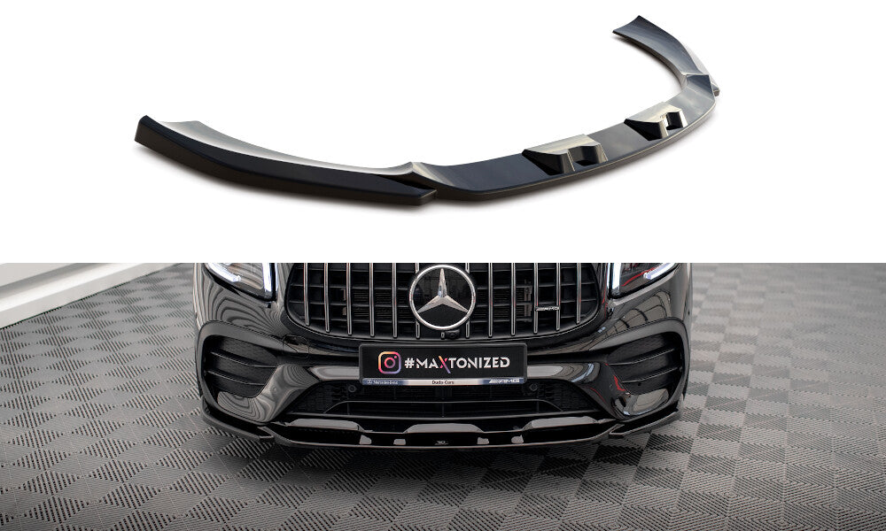 Frontlippe V.2 passend für Mercedes-AMG GLB 35 / AMG-Line X247 schwarz Hochglanz