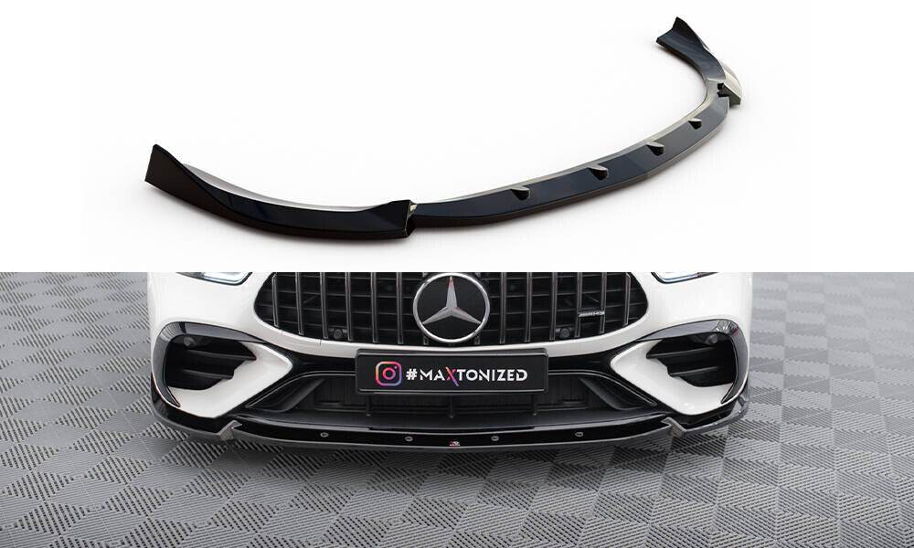 Frontlippe V.2 passend für Mercedes-AMG GT 43 4 Door Coupe V8 Styling Package X290 schwarz Hochglanz
