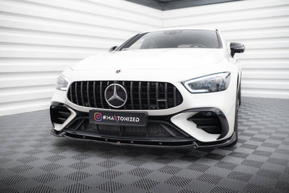 Frontlippe V.2 passend für Mercedes-AMG GT 43 4 Door Coupe V8 Styling Package X290 schwarz Hochglanz