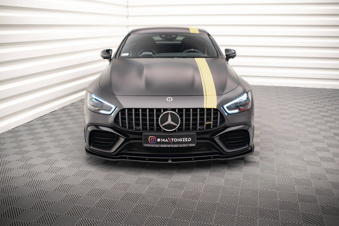 Frontlippe V.2 passend für Mercedes-AMG GT 63S 4 Door Coupe Aero X290 schwarz Hochglanz