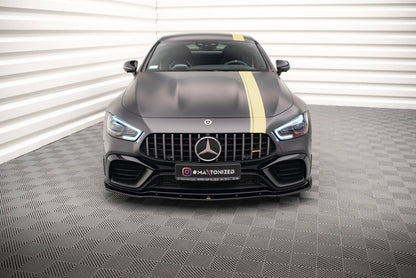 Frontlippe V.2 passend für Mercedes-AMG GT 63S 4 Door Coupe Aero X290 schwarz Hochglanz