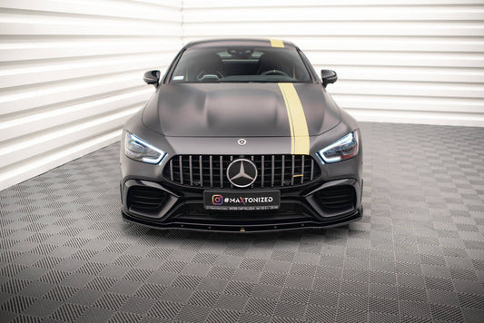 Frontlippe V.2 passend für Mercedes-AMG GT 63S 4 Door Coupe Aero X290 schwarz Hochglanz