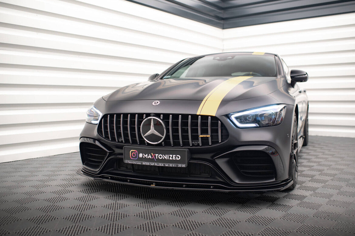 Frontlippe V.2 passend für Mercedes-AMG GT 63S 4 Door Coupe Aero X290 schwarz Hochglanz
