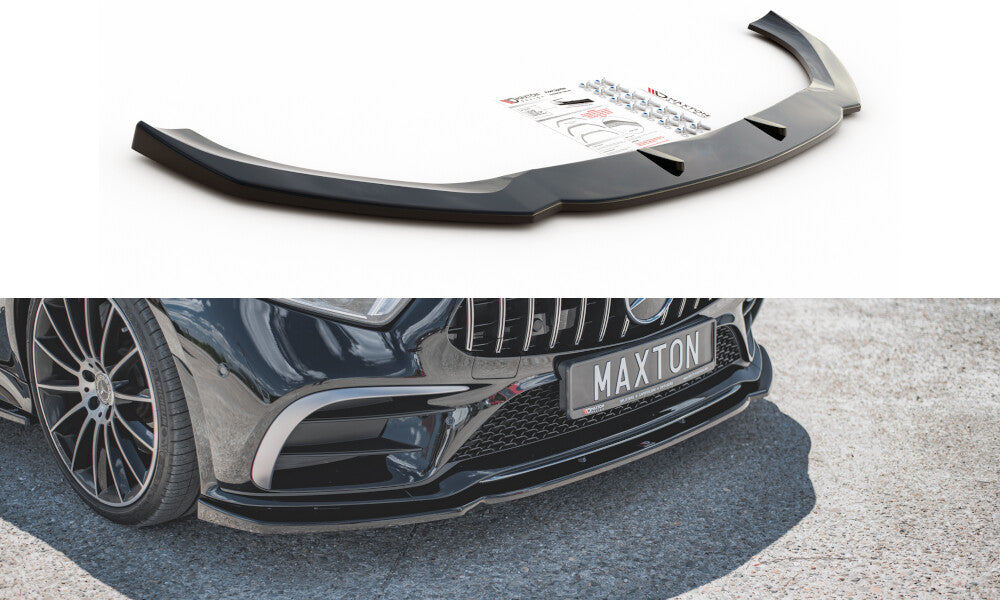 Frontlippe V.2 passend für Mercedes-Benz CLS AMG-Line C257 schwarz Hochglanz
