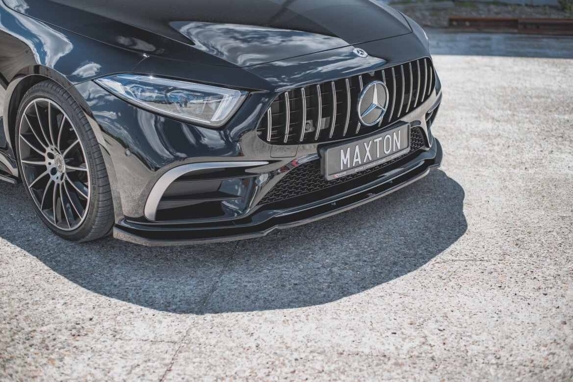 Frontlippe V.2 passend für Mercedes-Benz CLS AMG-Line C257 schwarz Hochglanz