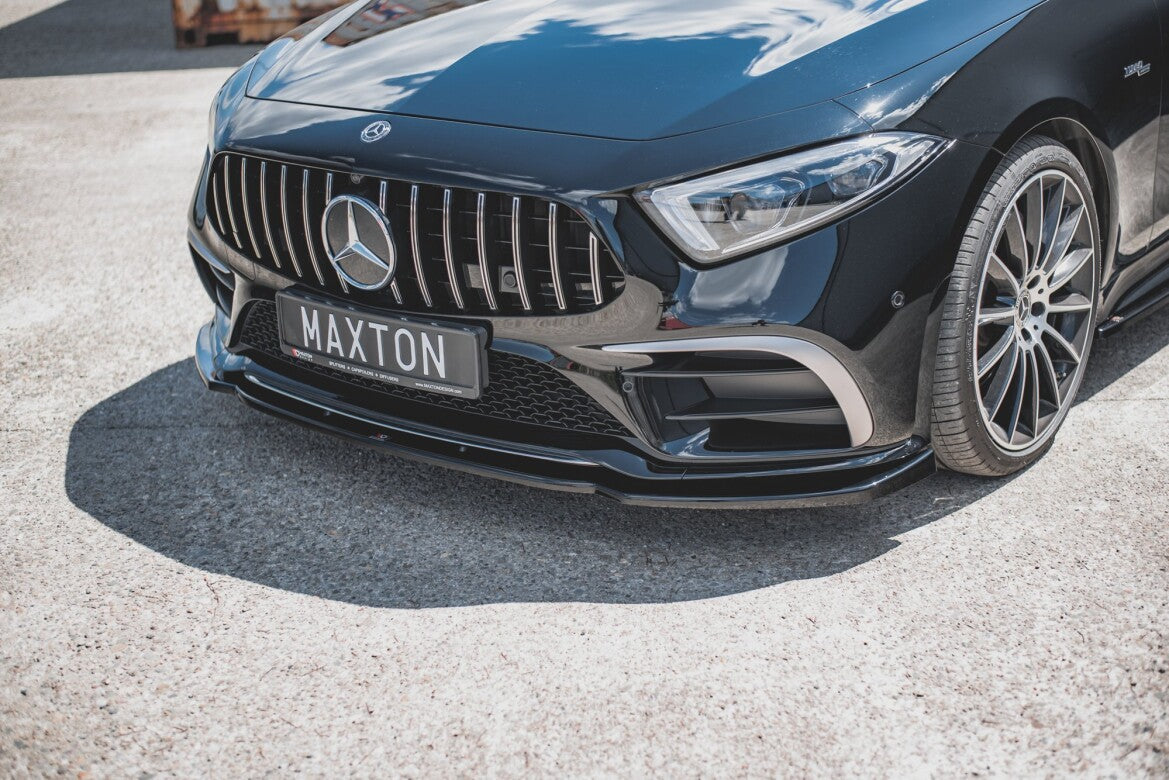 Frontlippe V.2 passend für Mercedes-Benz CLS AMG-Line C257 schwarz Hochglanz