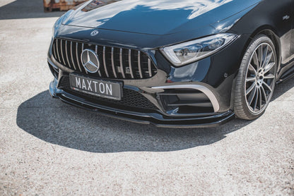 Frontlippe V.2 passend für Mercedes-Benz CLS AMG-Line C257 schwarz Hochglanz