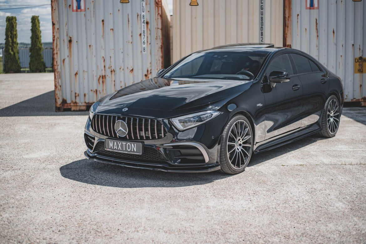 Frontlippe V.2 passend für Mercedes-Benz CLS AMG-Line C257 schwarz Hochglanz