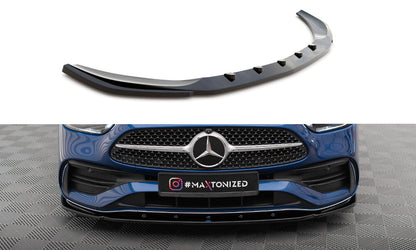 Frontlippe V.2 passend für Mercedes C AMG-Line / 43 AMG W206 schwarz Hochglanz