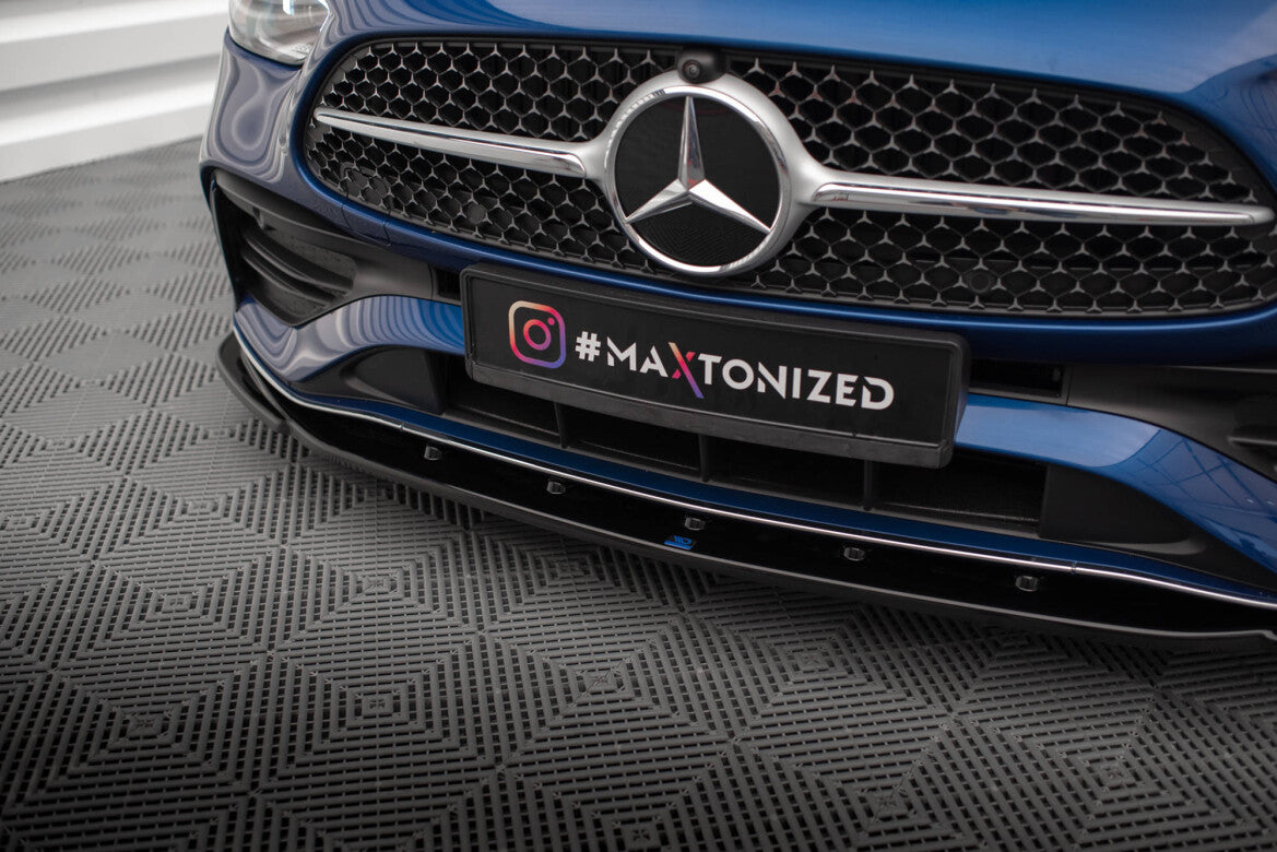 Frontlippe V.2 passend für Mercedes C AMG-Line / 43 AMG W206 schwarz Hochglanz