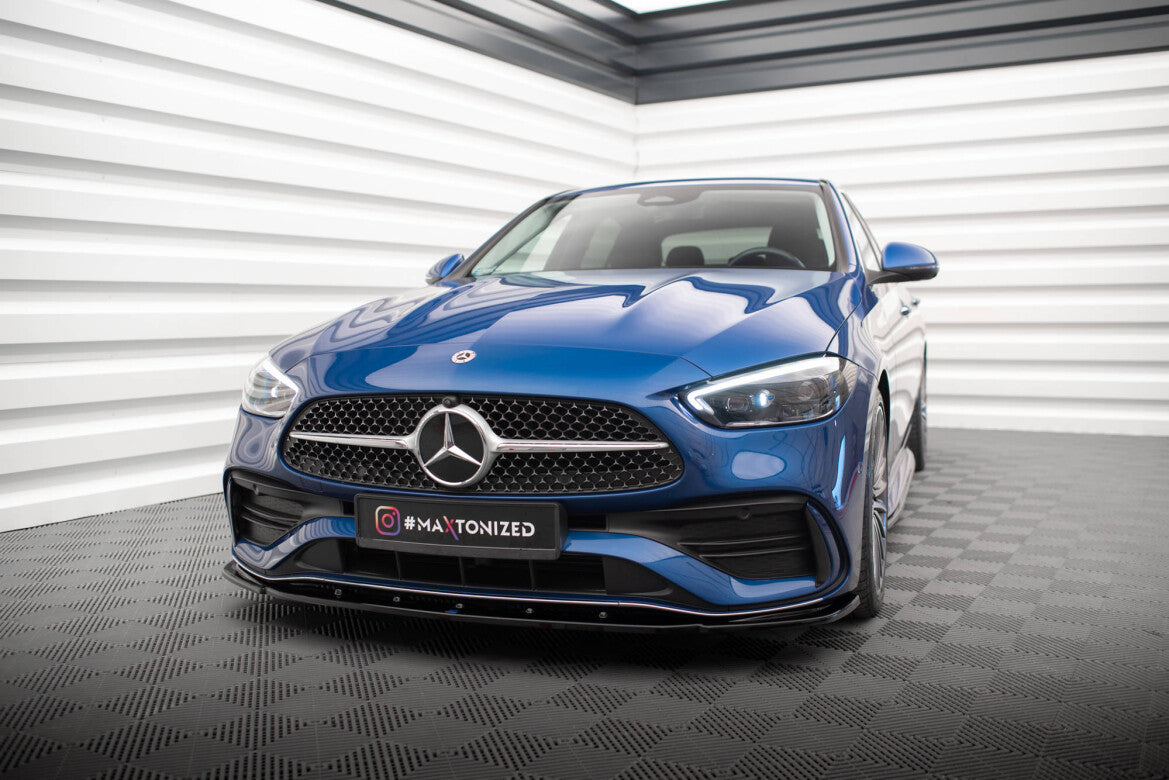 Frontlippe V.2 passend für Mercedes C AMG-Line / 43 AMG W206 schwarz Hochglanz