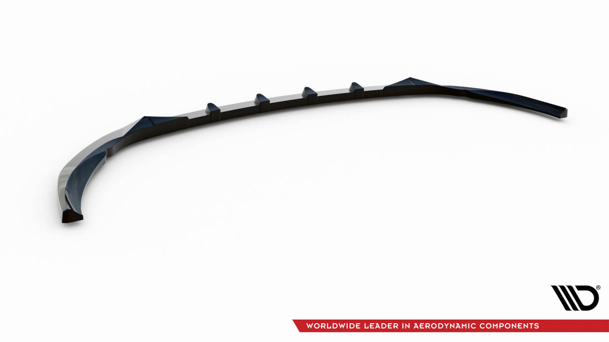 Frontlippe V.2 passend für Mercedes C AMG Line Limousine / Coupe / Kombi W205 / C205 / S205 FL schwarz Hochglanz