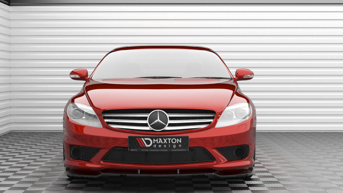 Frontlippe V.2 passend für Mercedes CL 63 AMG C216 schwarz Hochglanz