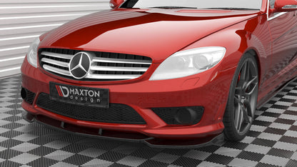 Frontlippe V.2 passend für Mercedes CL 63 AMG C216 schwarz Hochglanz