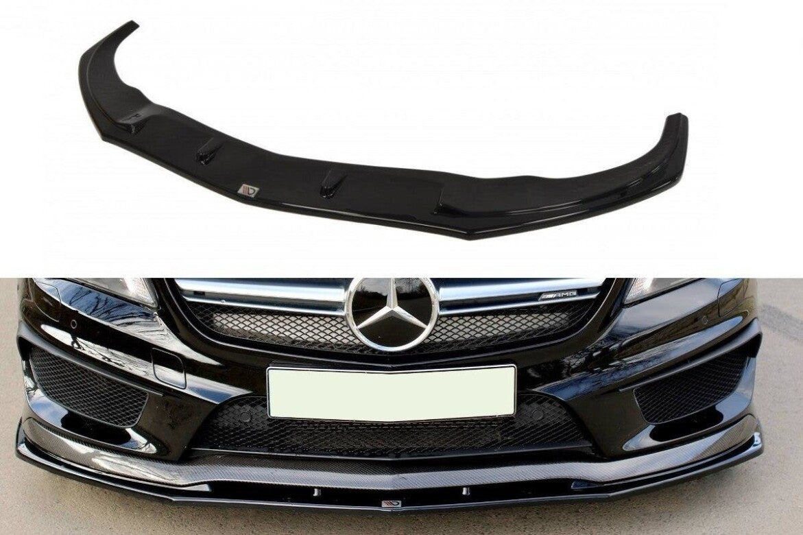Frontlippe V.2 passend für Mercedes CLA 45 AMG C117 (vor FL) schwarz Hochglanz