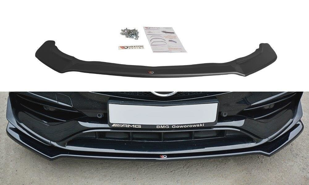 Frontlippe V.2 passend für Mercedes CLA A45 AMG C117 FL schwarz Hochglanz
