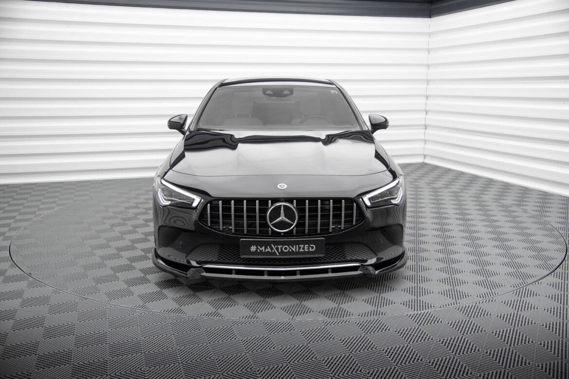 Frontlippe V.2 passend für Mercedes CLA C118 schwarz Hochglanz