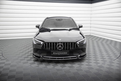 Frontlippe V.2 passend für Mercedes CLA C118 schwarz Hochglanz