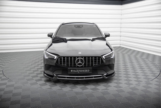 Frontlippe V.2 passend für Mercedes CLA C118 schwarz Hochglanz