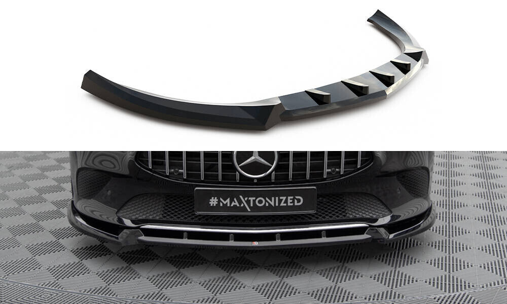 Frontlippe V.2 passend für Mercedes CLA C118 schwarz Hochglanz