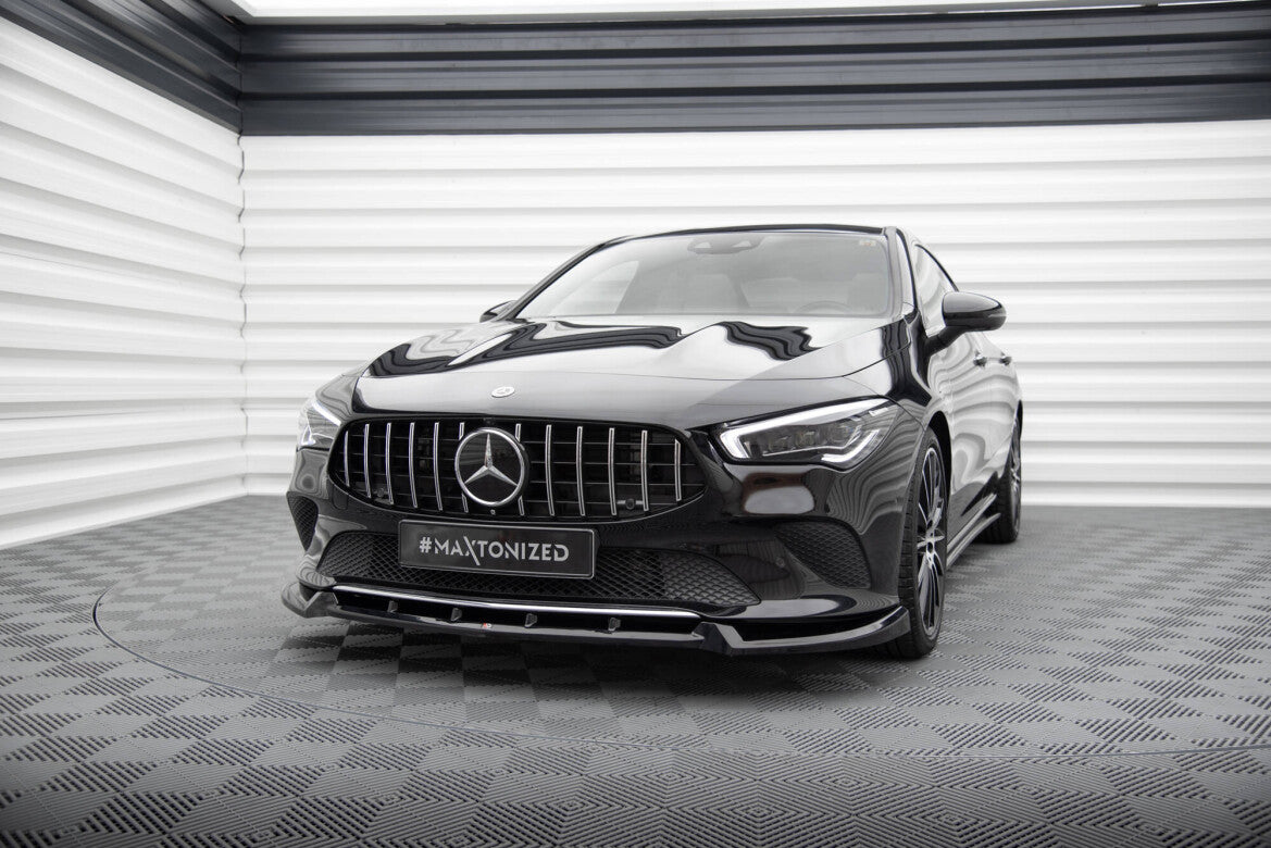 Frontlippe V.2 passend für Mercedes CLA C118 schwarz Hochglanz