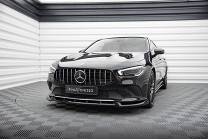 Frontlippe V.2 passend für Mercedes CLA C118 schwarz Hochglanz