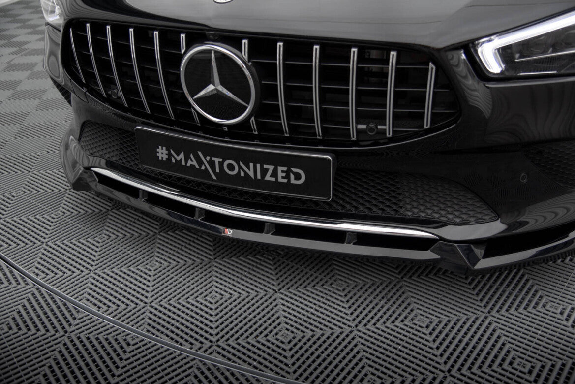Frontlippe V.2 passend für Mercedes CLA C118 schwarz Hochglanz