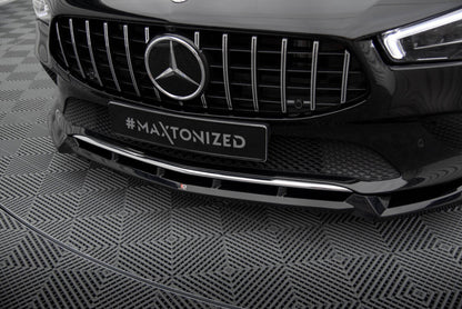 Frontlippe V.2 passend für Mercedes CLA C118 schwarz Hochglanz