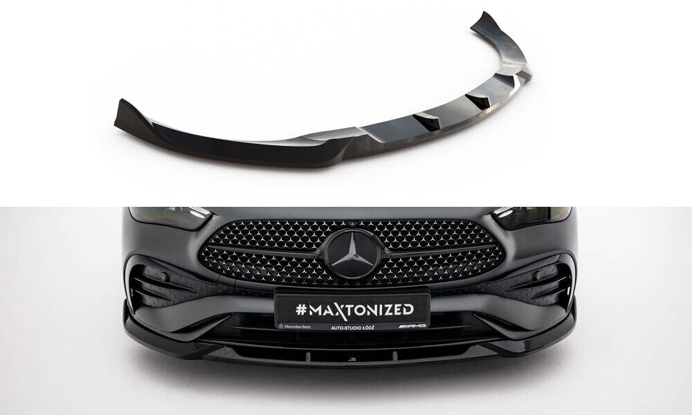 Frontlippe V.2 passend für Mercedes CLE AMG-Line C236 schwarz Hochglanz