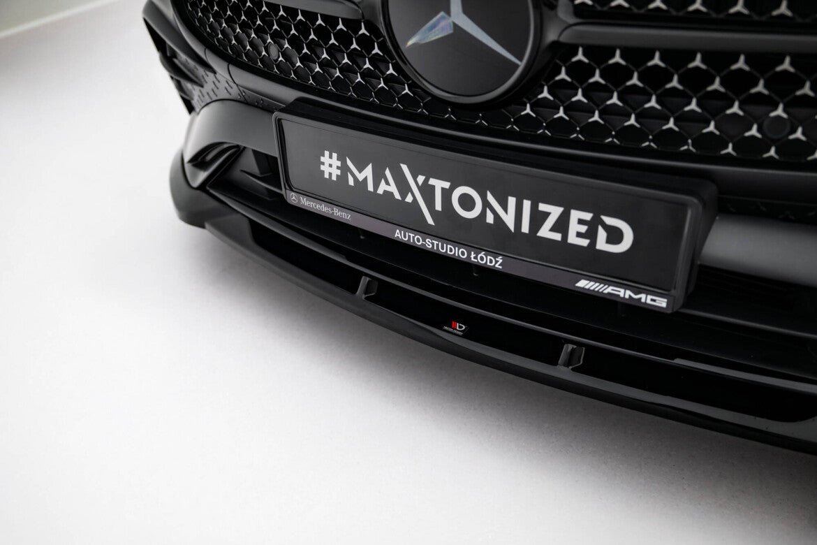 Frontlippe V.2 passend für Mercedes CLE AMG-Line C236 schwarz Hochglanz