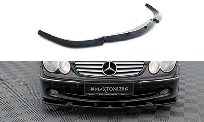 Frontlippe V.2 passend für Mercedes CLK W209 schwarz Hochglanz