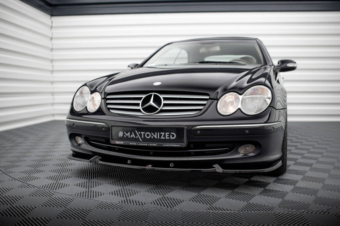 Frontlippe V.2 passend für Mercedes CLK W209 schwarz Hochglanz