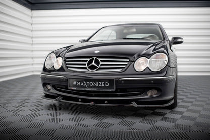 Frontlippe V.2 passend für Mercedes CLK W209 schwarz Hochglanz