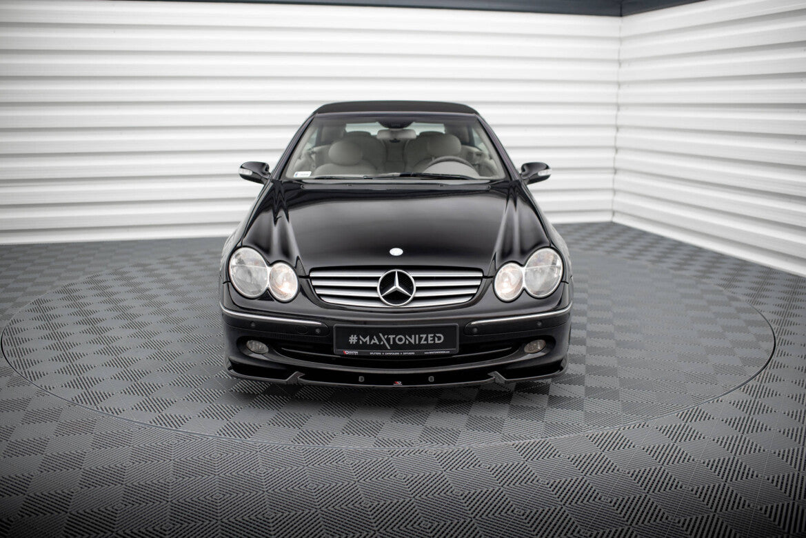 Frontlippe V.2 passend für Mercedes CLK W209 schwarz Hochglanz