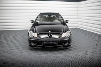 Frontlippe V.2 passend für Mercedes CLK W209 schwarz Hochglanz