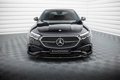 Frontlippe V.2 passend für Mercedes E AMG-Line W214 schwarz Hochglanz