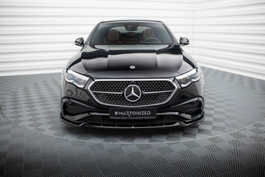 Frontlippe V.2 passend für Mercedes E AMG-Line W214 schwarz Hochglanz