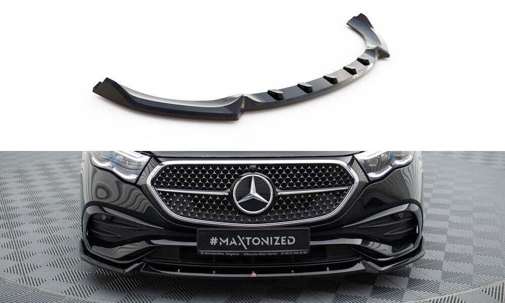 Frontlippe V.2 passend für Mercedes E AMG-Line W214 schwarz Hochglanz