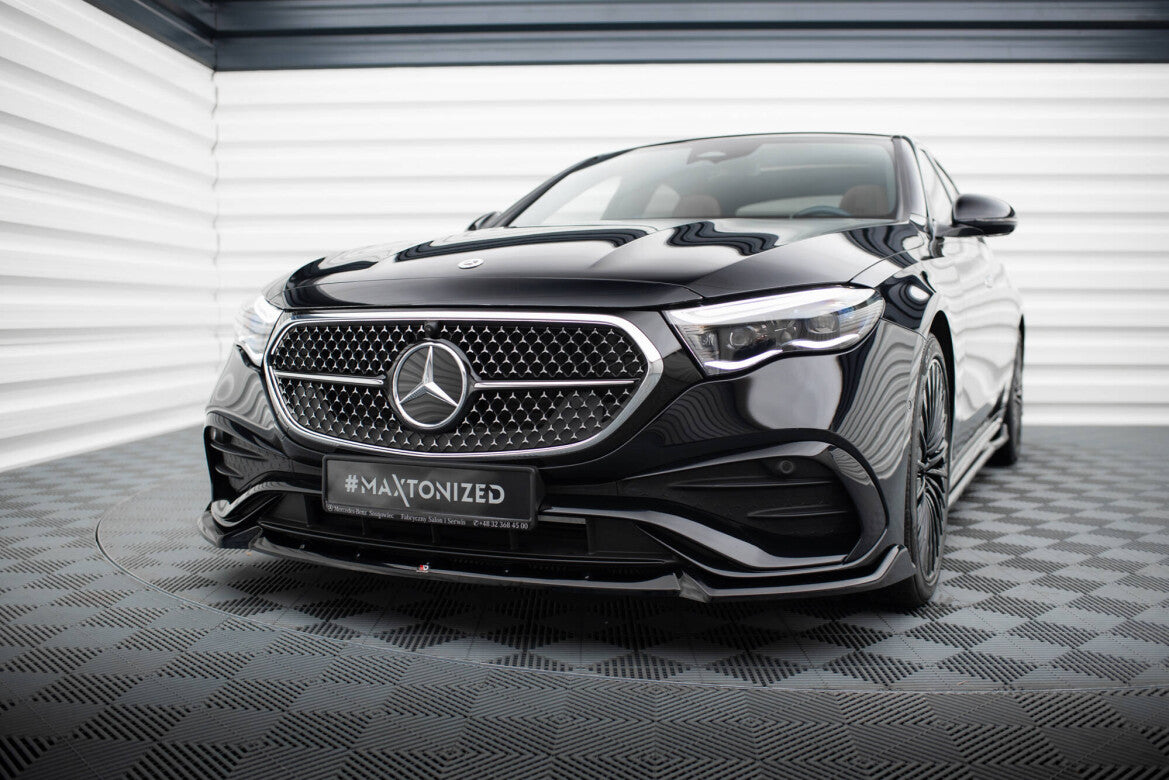 Frontlippe V.2 passend für Mercedes E AMG-Line W214 schwarz Hochglanz