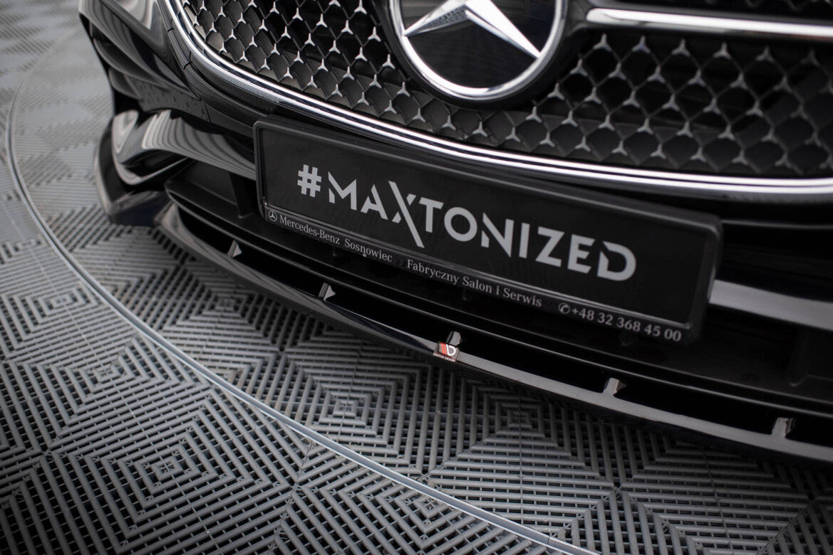Frontlippe V.2 passend für Mercedes E AMG-Line W214 schwarz Hochglanz