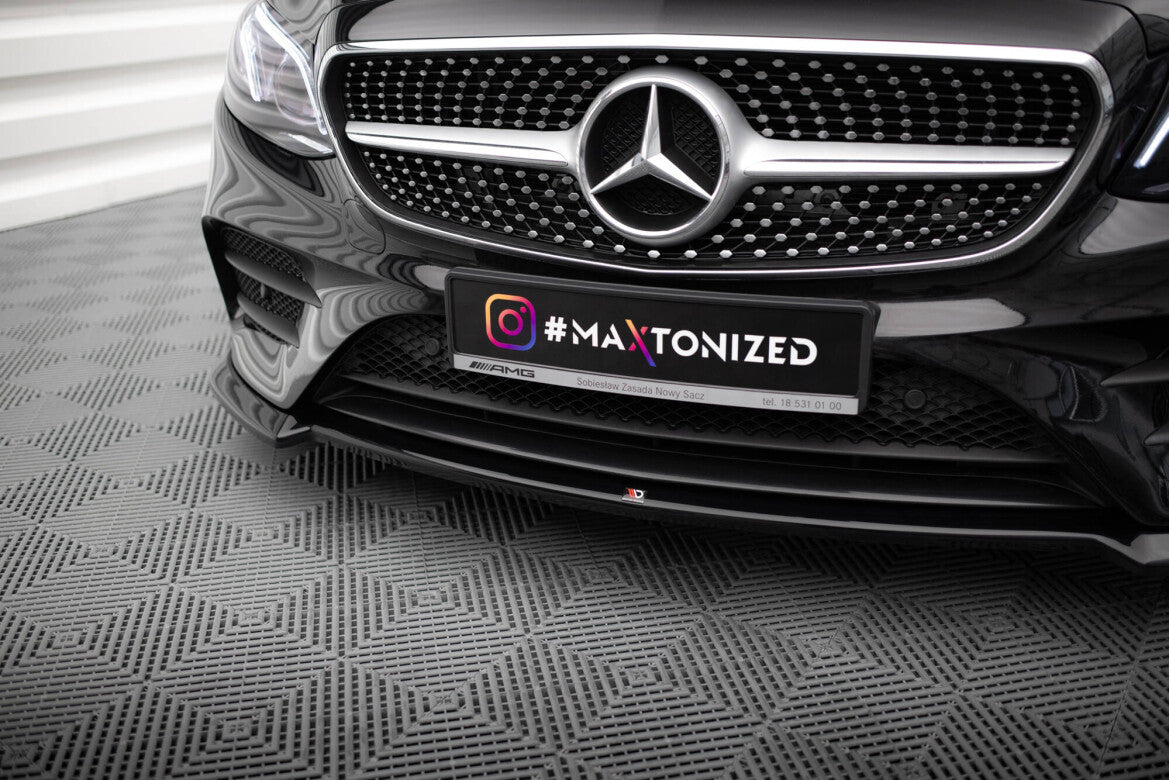 Frontlippe V.2 passend für Mercedes E-Klasse W213 Coupe (C238) / Cabriolet (A238) AMG-Line / 53 AMG schwarz Hochglanz