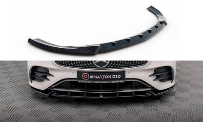 Frontlippe V.2 passend für Mercedes E-Klasse W213 Coupe FL (C238 FL) / Cabriolet (A238 FL) AMG-Line / 53 AMG schwarz Hochglanz