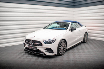 Frontlippe V.2 passend für Mercedes E-Klasse W213 Coupe FL (C238 FL) / Cabriolet (A238 FL) AMG-Line / 53 AMG schwarz Hochglanz