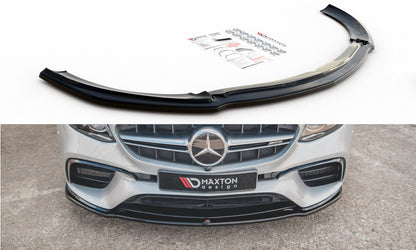 Frontlippe V.2 passend für Mercedes E63 AMG Kombi/Limousine S213/W213 schwarz Hochglanz