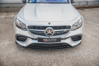 Frontlippe V.2 passend für Mercedes E63 AMG Kombi/Limousine S213/W213 schwarz Hochglanz