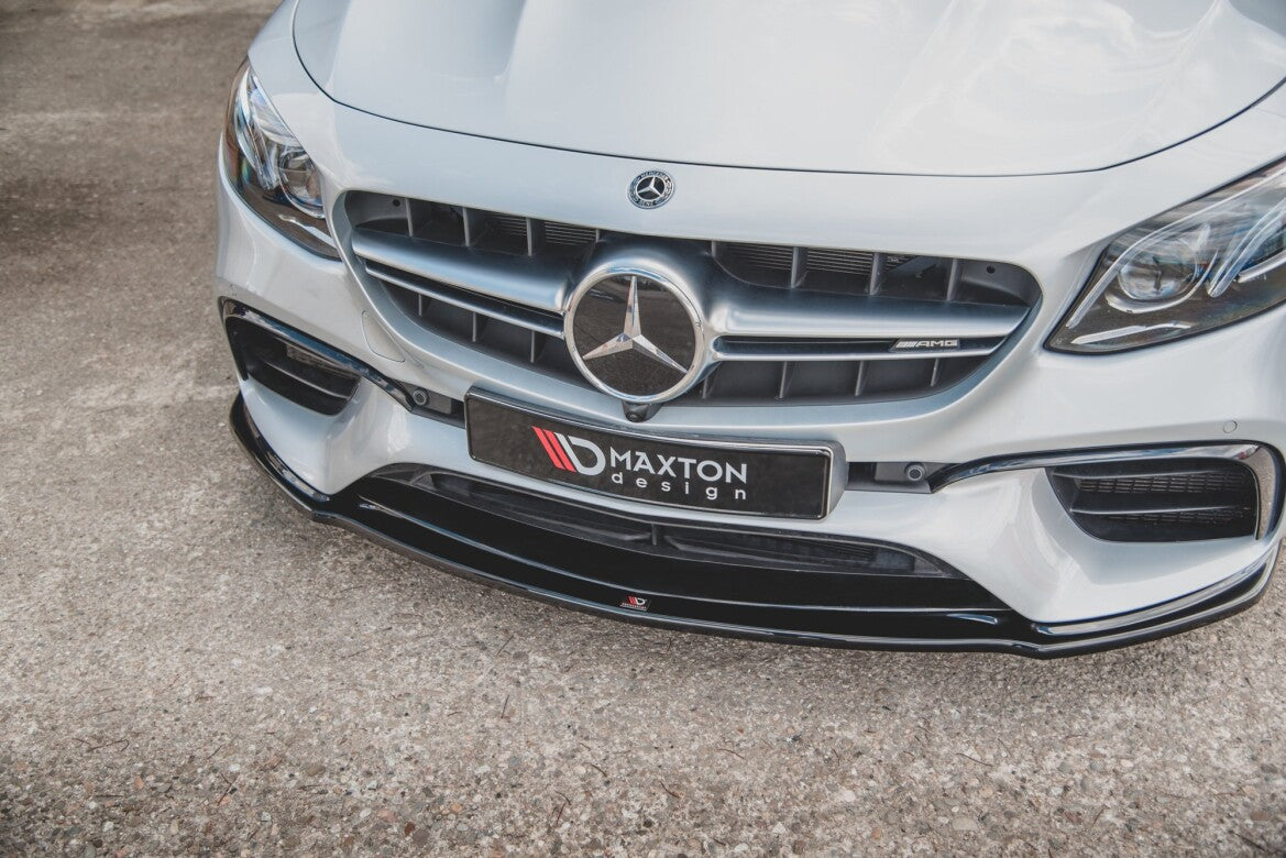 Frontlippe V.2 passend für Mercedes E63 AMG Kombi/Limousine S213/W213 schwarz Hochglanz
