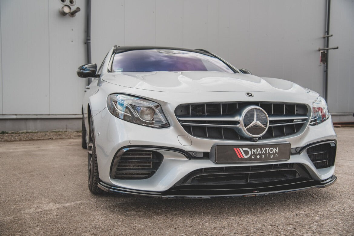 Frontlippe V.2 passend für Mercedes E63 AMG Kombi/Limousine S213/W213 schwarz Hochglanz