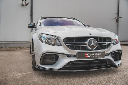 Frontlippe V.2 passend für Mercedes E63 AMG Kombi/Limousine S213/W213 schwarz Hochglanz